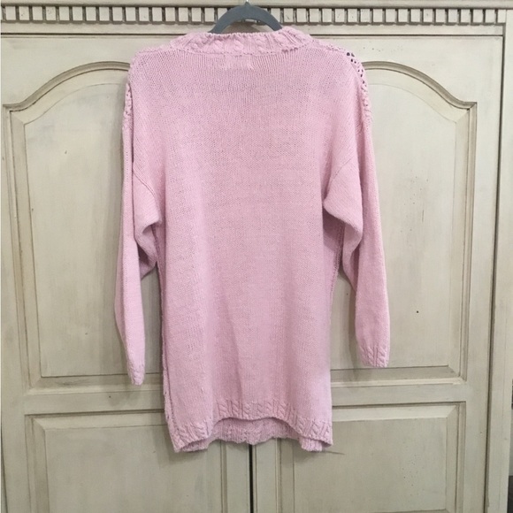 Vintage Women’s Colter Bay Pastel Pink Cotten Blend Sweater Size M EUC - Picture 3 of 7